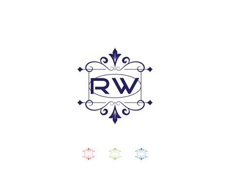 Monogram Rw Luxury Logo, Unique RW Logo Letter Design 17682992 Vector ...