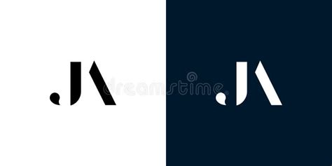 Abstract letter JA logo stock vector. Illustration of company - 202237447