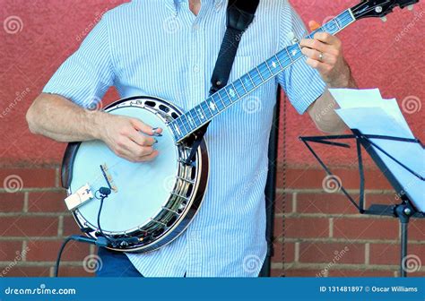 Bluegrass banjo player. stock image. Image of banjo - 131481897