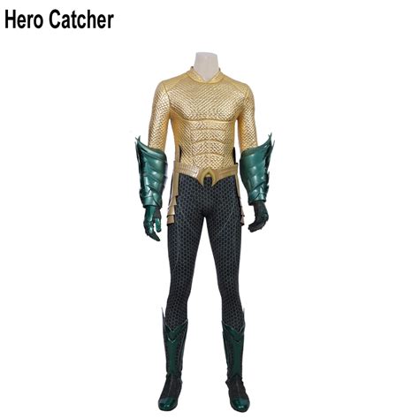 Hero Catcher High Quality Movie Aquaman Costume With Details Aquaman ...