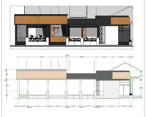 Restaurant elevation and details | Restaurant plan, Restaurant layout, Steakhouse restaurant design