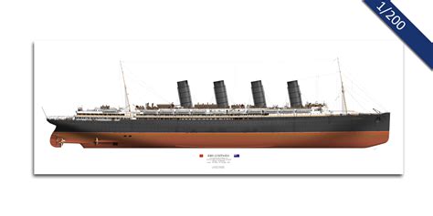 1/200 and 1/350 Scale - RMS Lusitania 1915 — Oceanliner Designs & Illustration