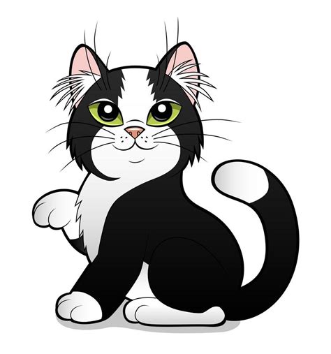 Is your cat talking to you? | Gato preto e branco, Desenho de gato preto, Gato vetor