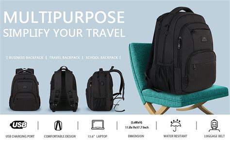 Matein Business Anti Theft Travel Laptops Backpack | Matein