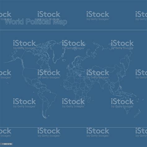 Vector World Political Map Stock Illustration - Download Image Now - Africa, Asia, Australia ...