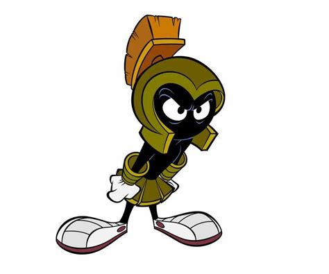 Marvin the Martian as Commander X-2 from the Duck Dodgers in the 24th & 1/2 Century TV series ...