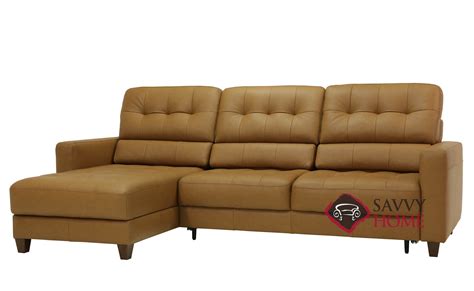 Quick-Ship Noah Fabric Sleeper Sofas Chaise Sectional in by Luonto with ...