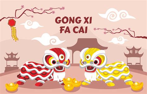 Gong Xi Fa Cai Various Chinese Elements 1882505 Vector Art at Vecteezy