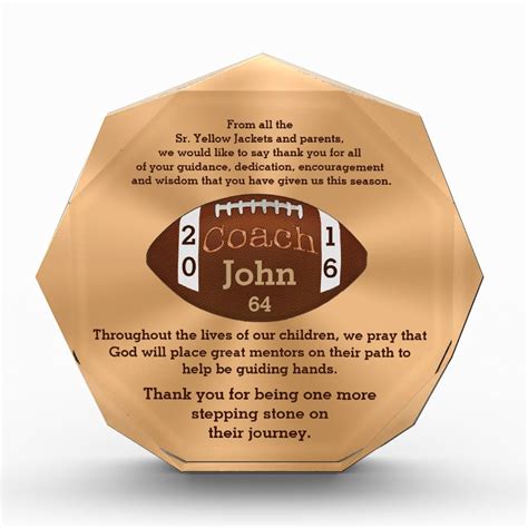 Amazing Personalized Football Coach Gifts Award | Football coach gifts, Coach awards, Coach gifts