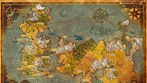 Game Of Thrones Detailed Map