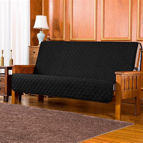 Subrtex Washable Quilted Armless Futon Daybed Couch SlipCovers with Elatsic Adjustable Strap ...