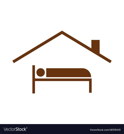 Guest house symbol Royalty Free Vector Image - VectorStock