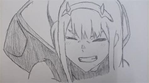 My zero two drawing : r/DarlingInTheFranxx