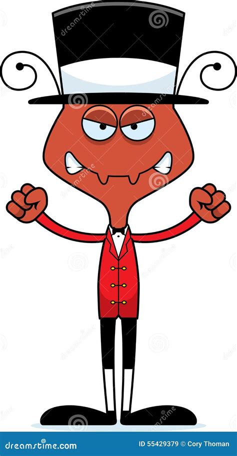 Cartoon Angry Ringmaster Ant Stock Vector - Illustration of ringmaster ...