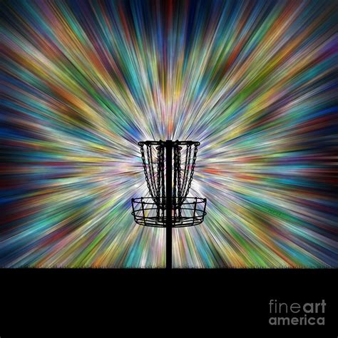 Disc Golf Basket Silhouette Digital Art by Phil Perkins