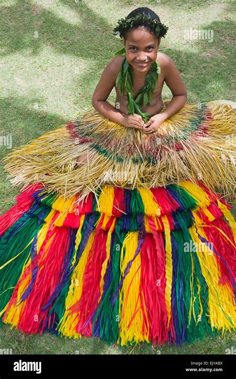 Yapese girl in traditional clothing, Yap Island, Federated States of Micronesia Stock Photo - Alamy