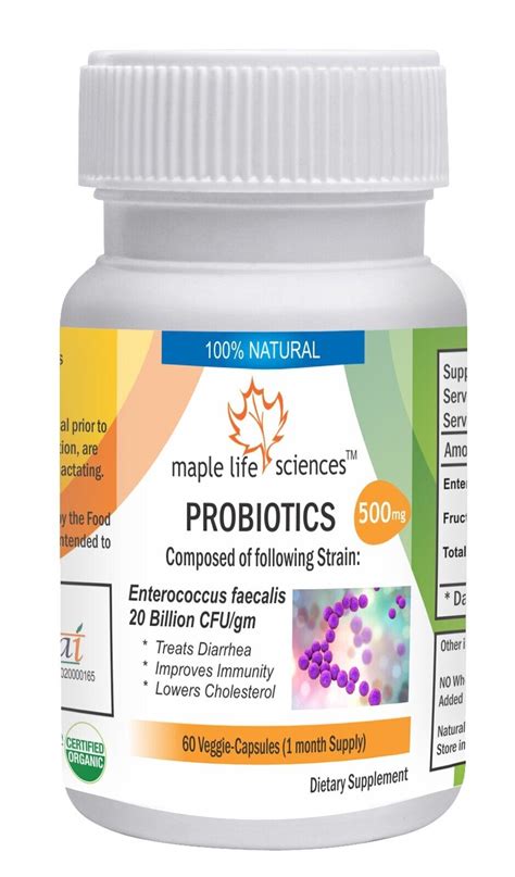 Probiotic blend of Enterococcus Faecalis 20 Billion CFU/GRAM Capsules 32 | eBay