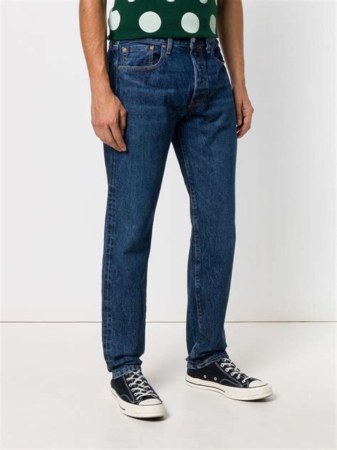 Levi's Denim 501 Taper Jeans in Blue for Men - Lyst