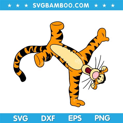 Tigger Dance SVG, Dancing Tigger SVG, Tigger Character SVG