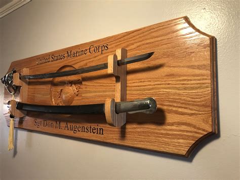 Marine Corps NCO Sword Display U.S. Army Saber Display - Etsy Australia