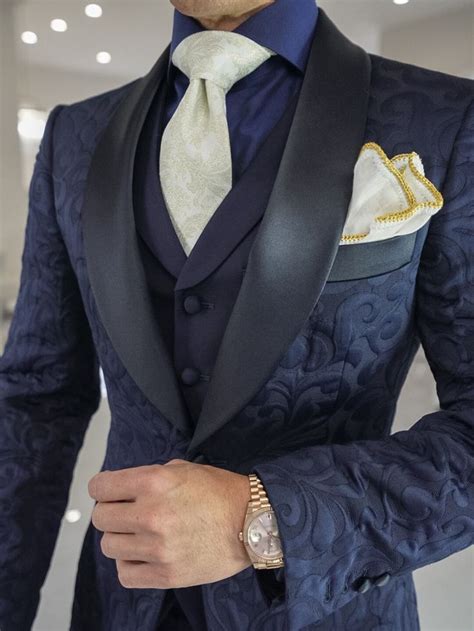 Navy Blue Paisley Look in 2021 | Blue paisley, Groom suit, Clothes design