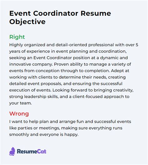 Top 16 Event Coordinator Resume Objective Examples