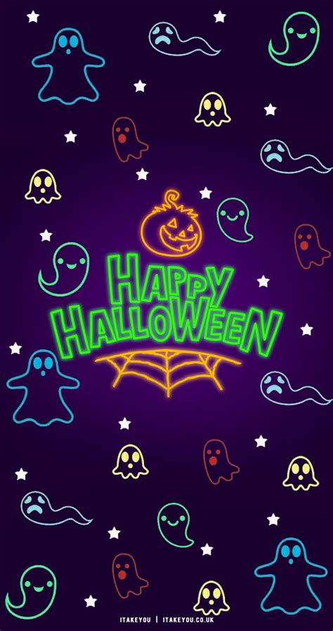 10+ Spooky Halloween Wallpaper Ideas : Happy Halloween Neon Sign I Take You | Wedding Readings ...