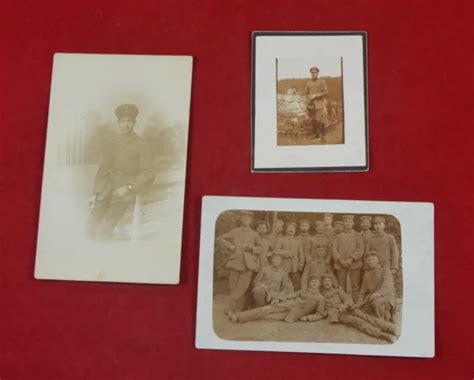 GERMAN WWI PRUSSIAN Imperial Army soldiers Photos Cards set of 3 pcs $22.00 - PicClick