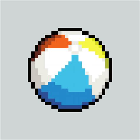 Pixel art illustration Beach Ball. Pixelated beach Ball. Beach Ball ...