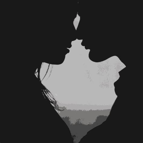 Goodnight Kiss Silhouette Cartoon Couple GIF | GIFDB.com