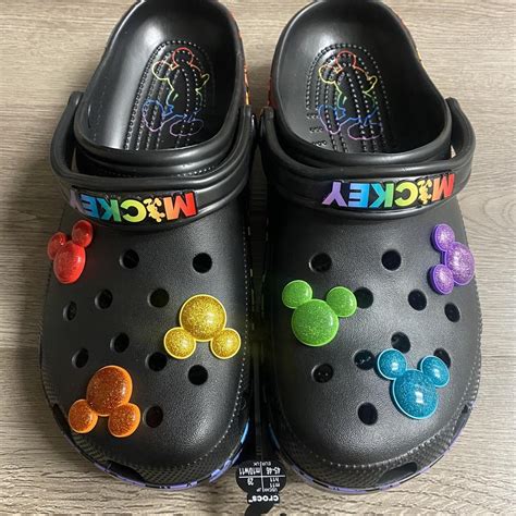 CROCS Classic DISNEY NWT Mickey Mouse Rainbow Pride... - Depop