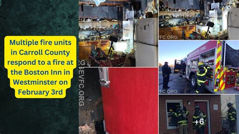 Multiple fire units in Carroll County respond to a fire at the Boston Inn in Westminster on ...