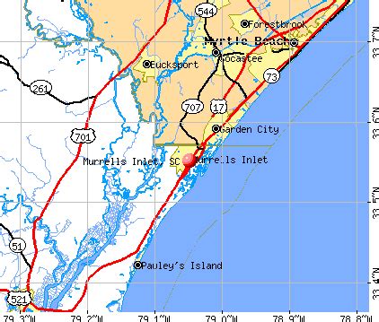 Murrells Inlet Sc Map - Real Map Of Earth