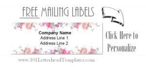 Free Mailing Labels