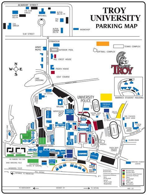 Troy University Campus Map – Map VectorCampus Map