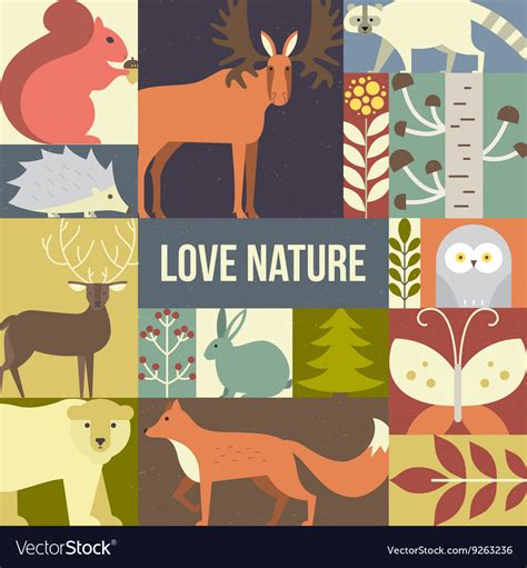 Forest Animals Royalty Free Vector Image - VectorStock