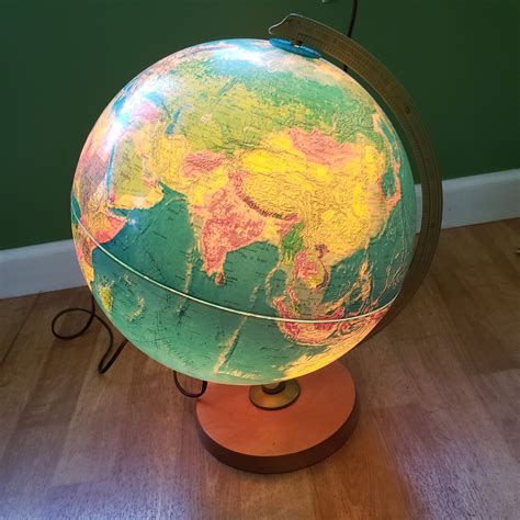 World Globe Lighted Globe Lamp Light Replogle World Horizon | Etsy | Globe lights, Globe lamps ...