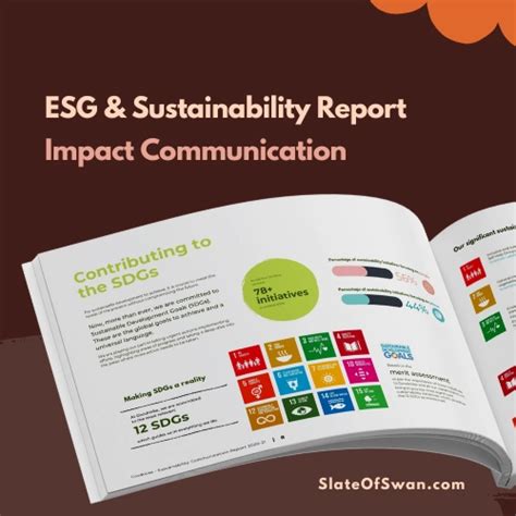 Sustainability Report Design | Data to Impact | Slate of Swan