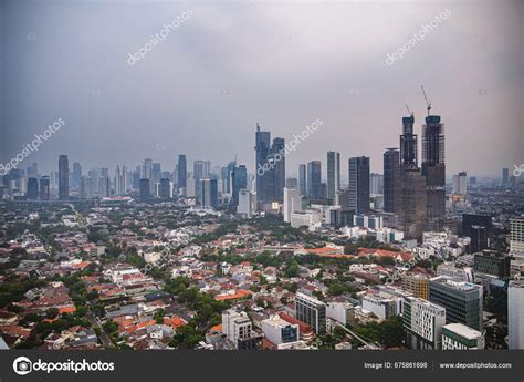 Jakarta Indonesia July 2023 Jakarta Cityscape Skyscrapers Dusk Hdr ...