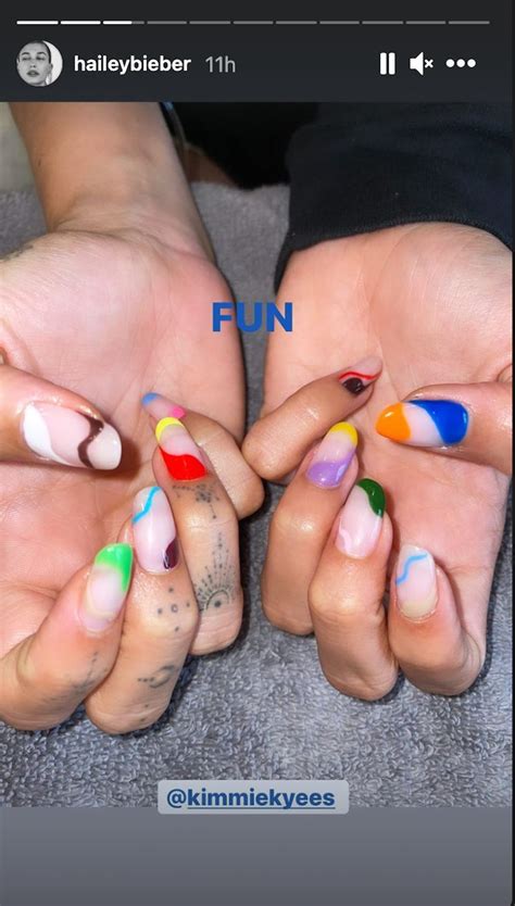 Hailey Bieber’s Nail Art Looks Like It Could Be In A Museum