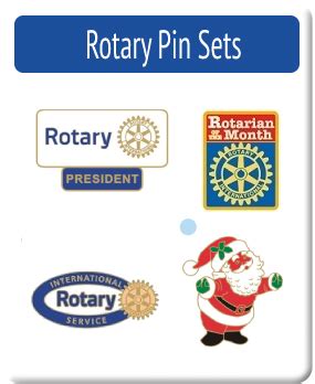 rotary-pin-sets | Perry's Creative Promotions Rotary Lapel Pins