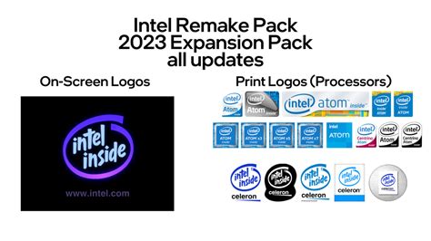 Intel Logo Remakes [2023 Expansion Pack] by TPHonDeviantArt on DeviantArt