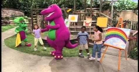 Barney Rainbow Background