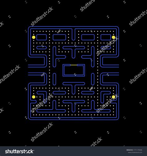 36 Pac Man Maze Images, Stock Photos, 3D objects, & Vectors | Shutterstock