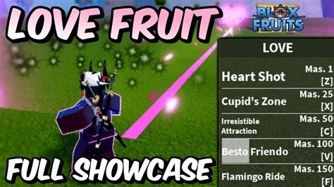 NEW Love Fruit Rework FULL SHOWCASE! | Blox Fruits Love Fruit Full ...