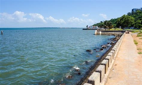 Maputo beach front view stock image. Image of weather - 97371419