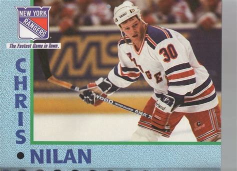 89-90 Chris Nilan | New york rangers, Rangers hockey, Ranger