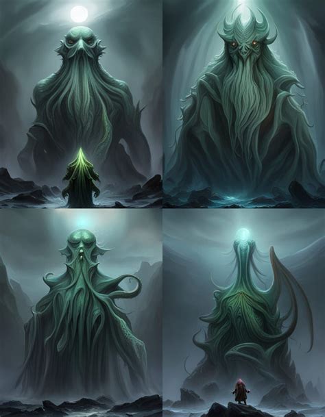 Cthulhu Rising from R'lyeh a masterpiece, 8k resolution, dark fantasy concept art, by Greg ...