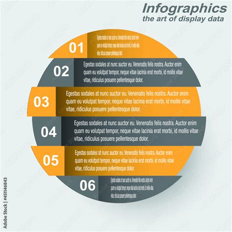 Infographic display template. Idea to display information, ranked and ...