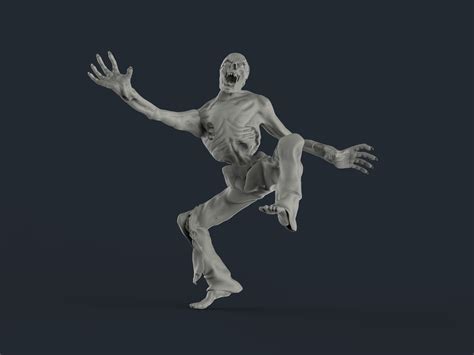 Zombie 02 3D model 3D printable | CGTrader